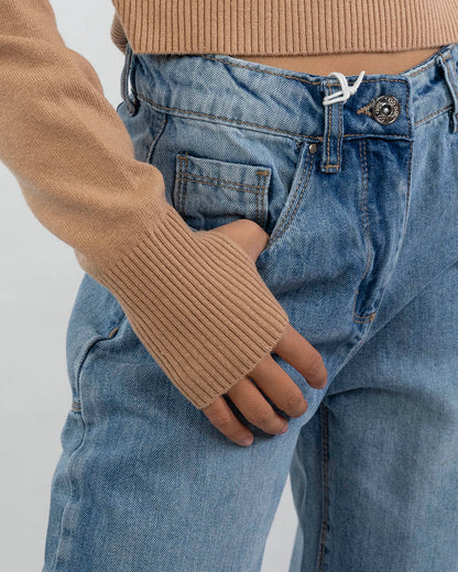 Jeans gamba larga con strappi I DO