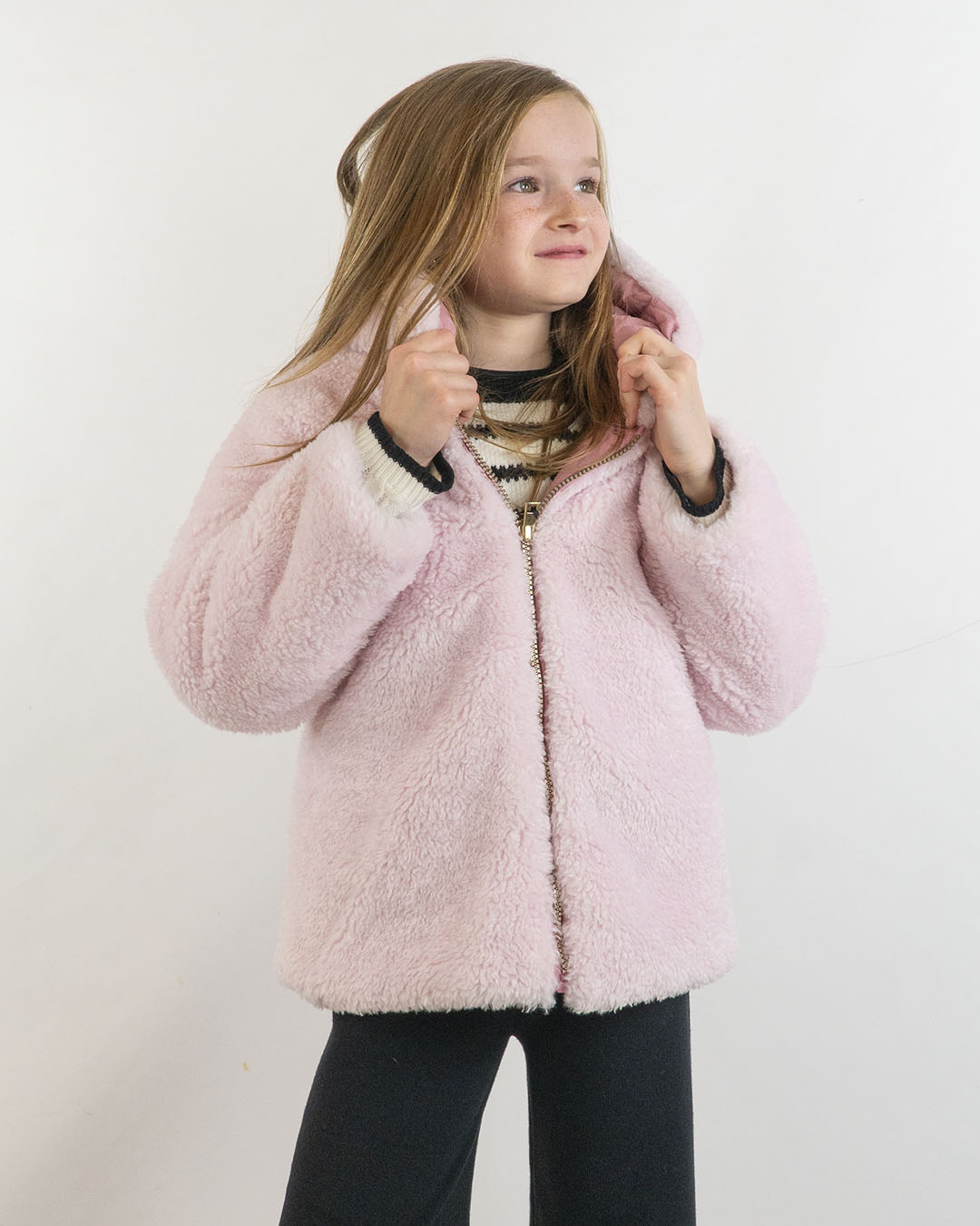 Giaccone imbottito reversibile interno in pelo IDO