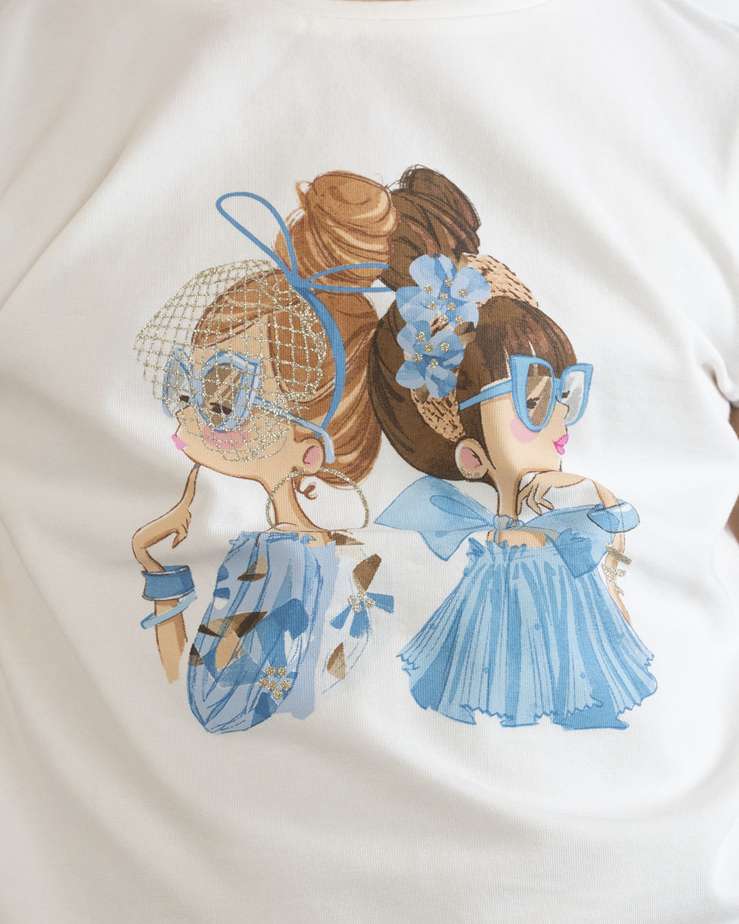 T-shirt manica corta con bimbe chic MAYORAL