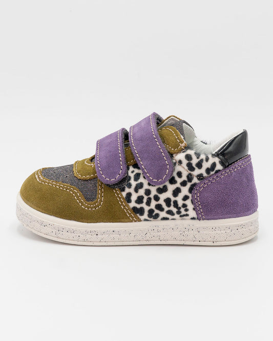 Scarpe in pelle con inserto animalier PRIMIGI
