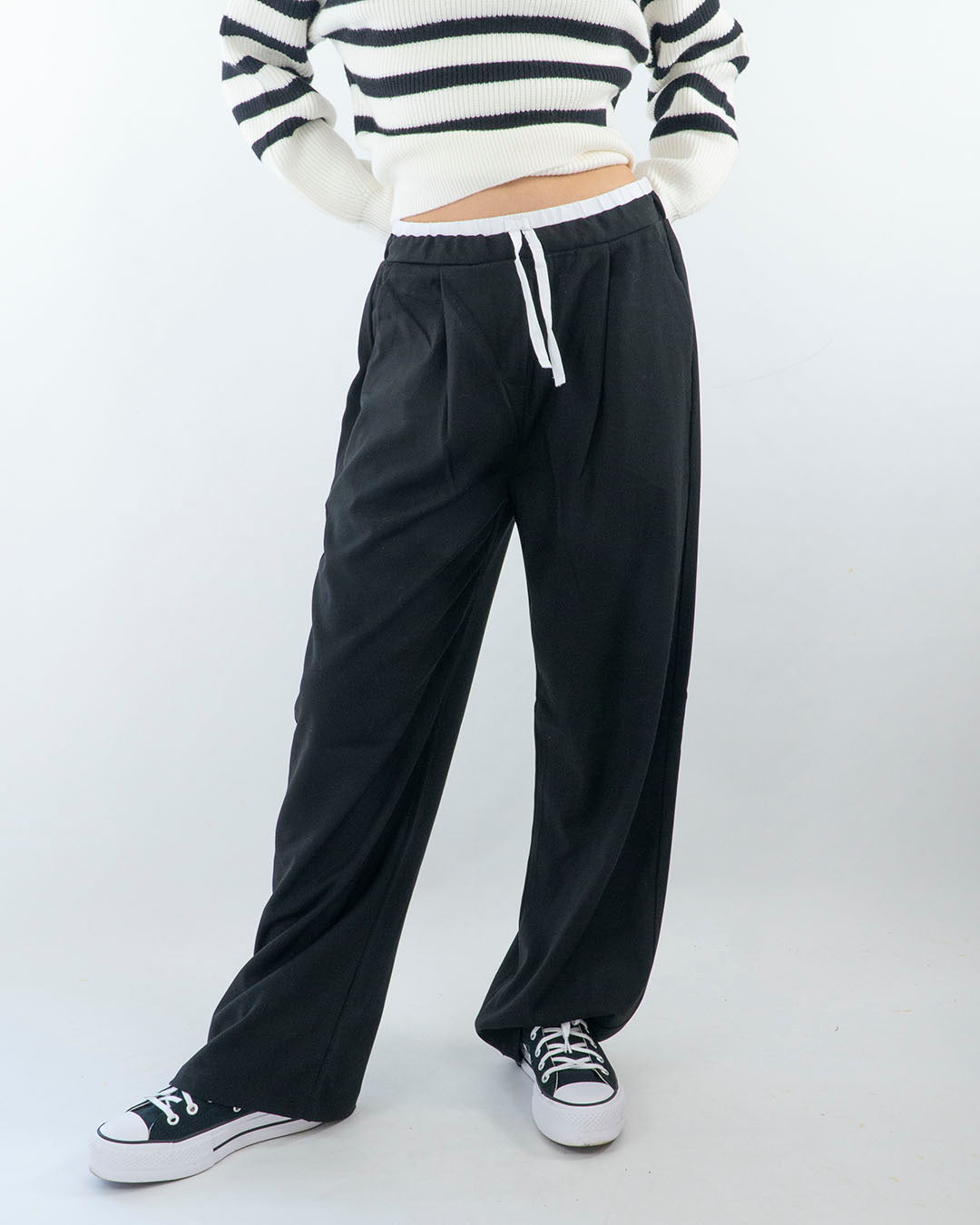 Pantaloni fluidi con fascia elastica in vita I DO