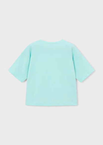 T-shirt in cotone con colibrì art.3016-22 MAYORAL