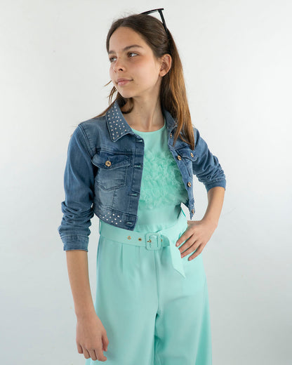 Giubbino in Jeans con strass I DO