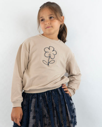Completo 2 pz. con gonna in tulle ricamata MAYORAL