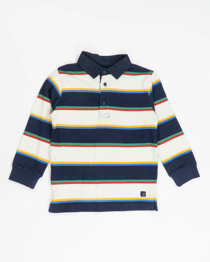 Polo manica lunga a righe