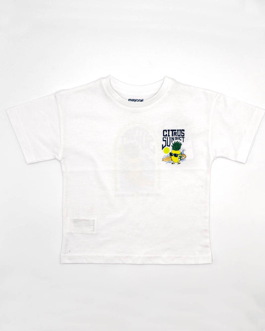 T-shirt manica corta con surf