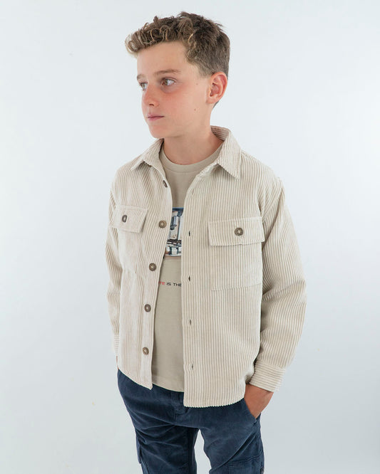 Camicia con tasche in velluto rigato MAYORAL