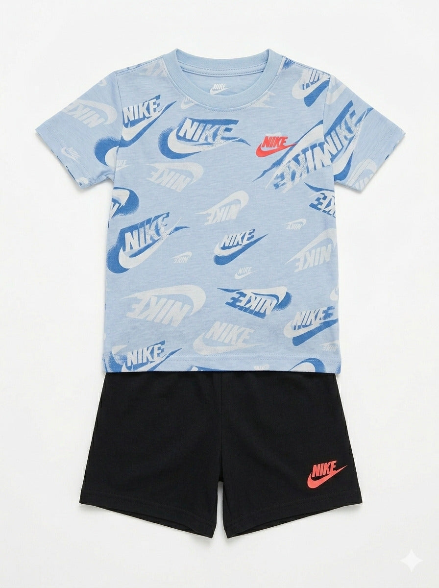 Completo 2 pezzi con t-shirt multilogo NIKE