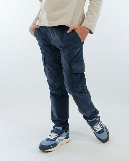 Pantaloni cargo in velluto rigato MAYORAL