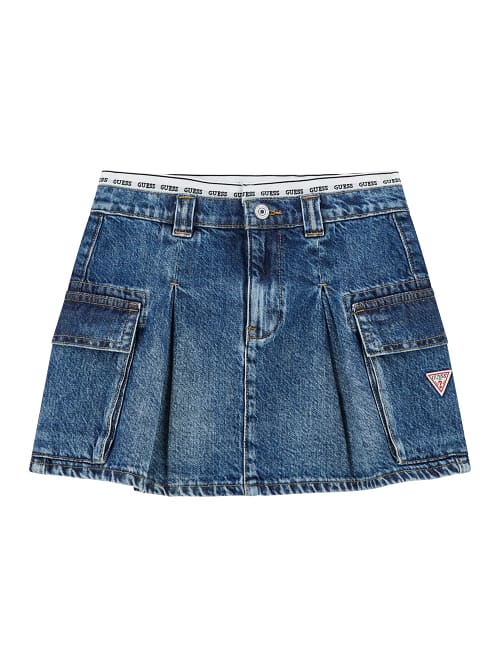 Gonna in Jeans con tasche e pences GUESS