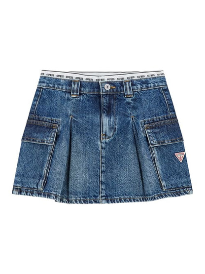 Gonna in Jeans con tasche e pences GUESS