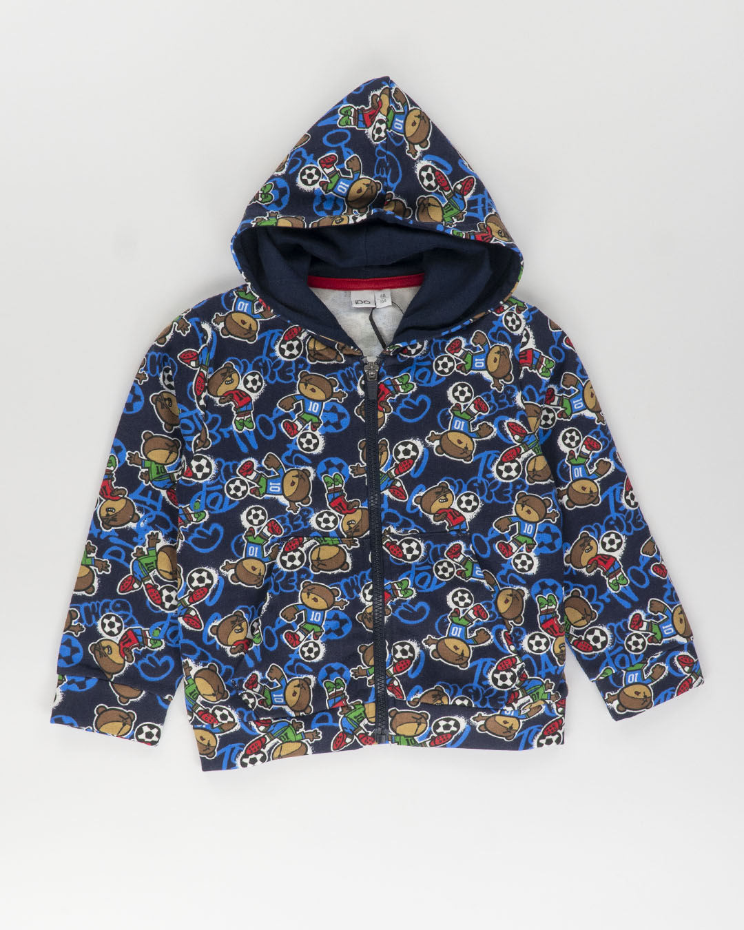 Felpa aperta felpata con calciatori I DO