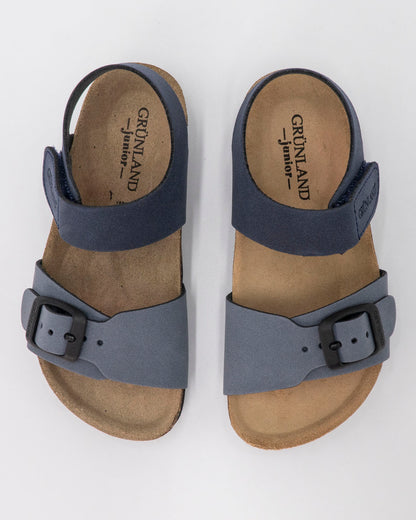 Sandalo bicolor con sottopiede in pelle GRUNLAND