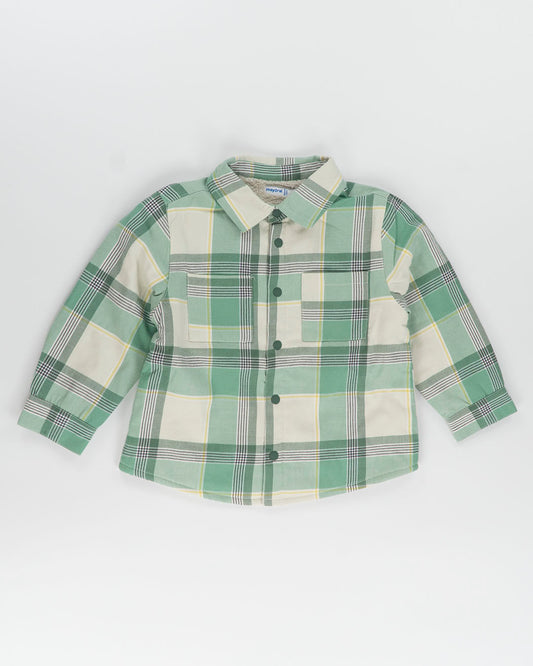 Camicia a quadri foderata in pile MAYORAL