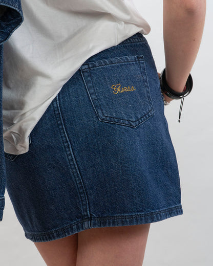Gonna in jeans con strass