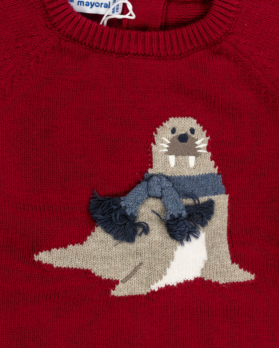 Maglione in misto lana con tricheco MAYORAL