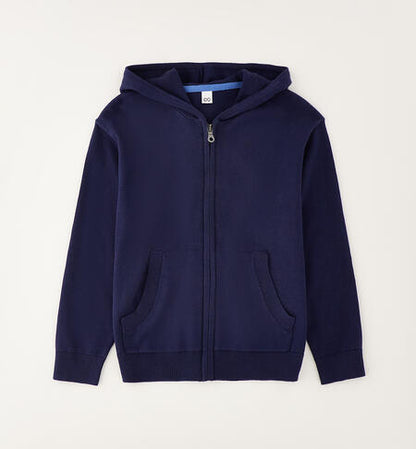 Cardigan in maglia con zip e cappuccio I DO