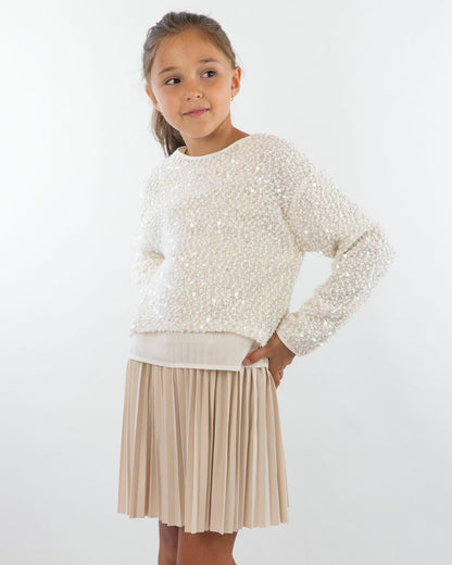 Abito 2 pz. con camicia in pailettes MAYORAL