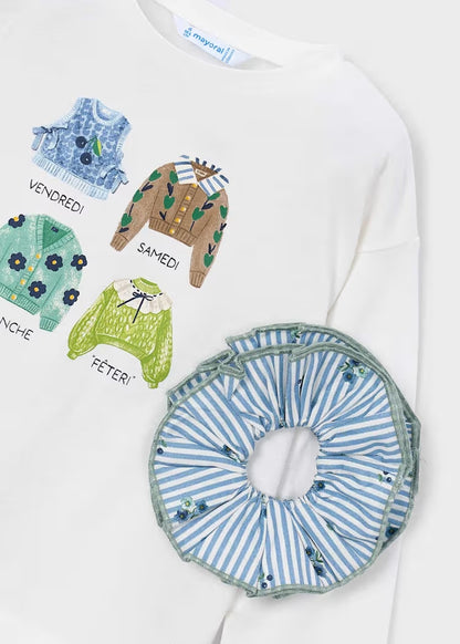 T-shirt con elastico per coda art.4.028-077MAYORAL