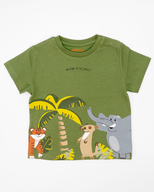 T-shirt con animali della savana MAYORAL