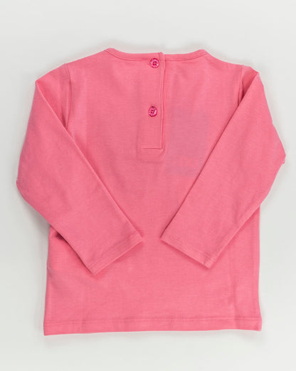 T-shirt manica lunga con orsetto a petali I DO