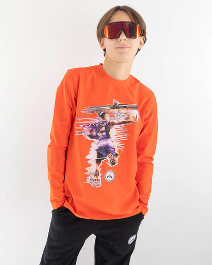 T-shirt manica lunga con cestista FKM