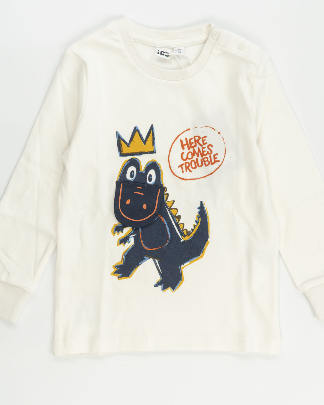 T-shirt con dinosauro con fauci spalancate I DO