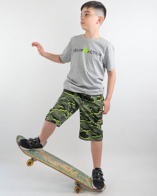 Completo 2 pz. con bermuda camouflage I DO