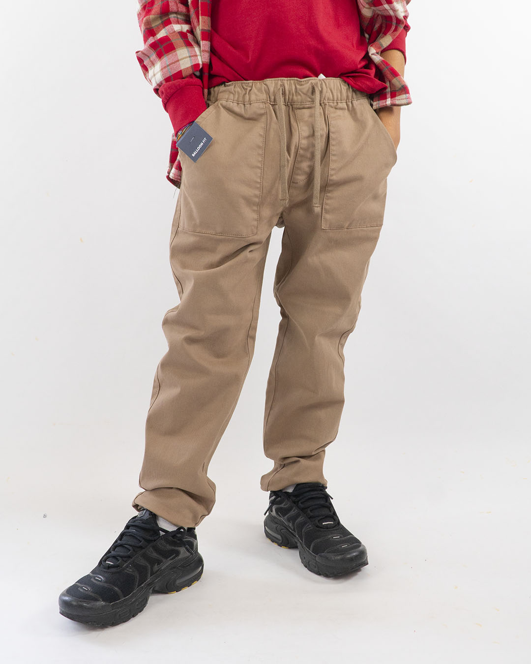 Pantaloni in cotone con elastico in vita I DO