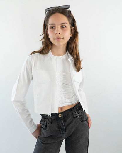 Camicia corta e larga con tasche I DO