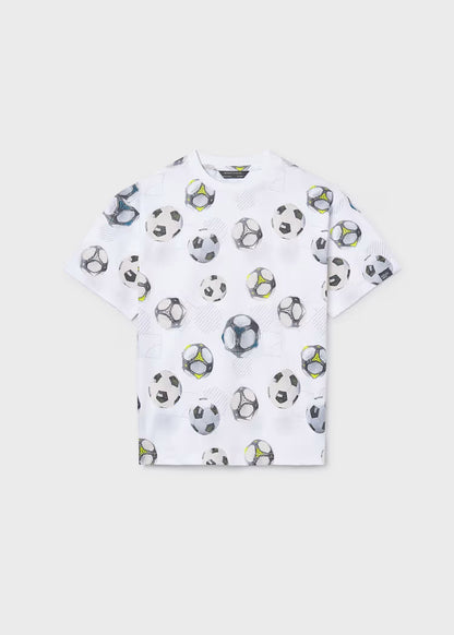 T-shirt in cotone con palloni art.6038-39 MAYORAL