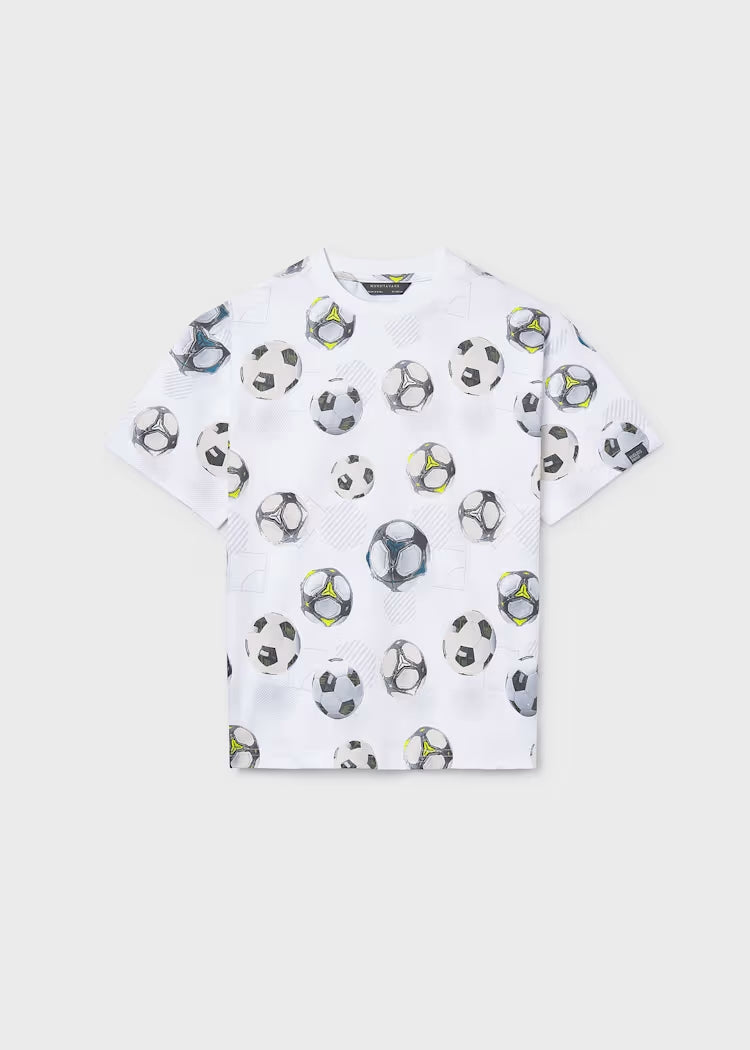 T-shirt in cotone con palloni art.6038-39 MAYORAL