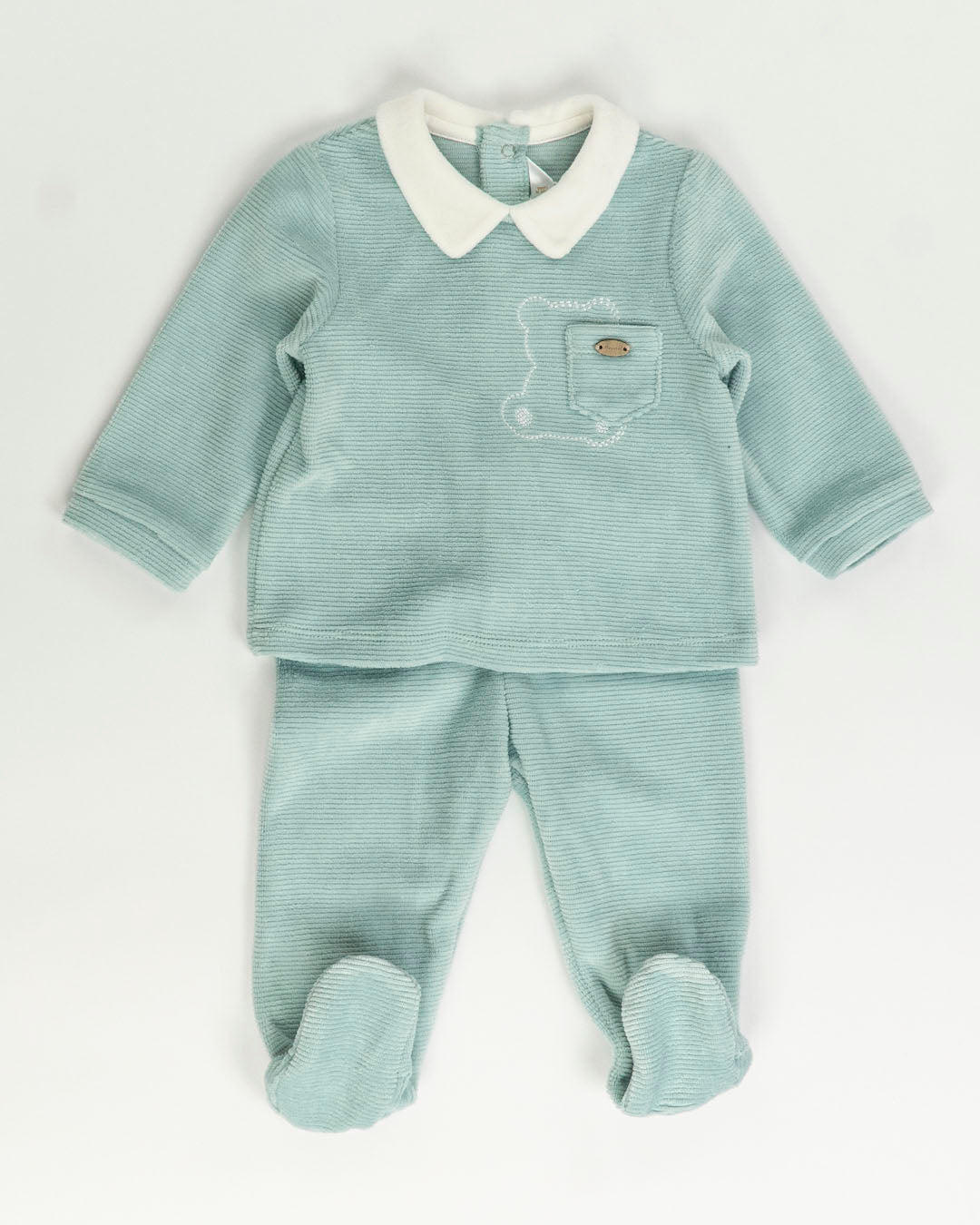 Completo 2 pz. in ciniglia rigata MAYORAL