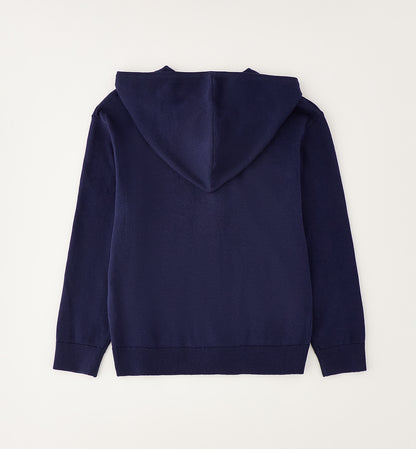 Cardigan in maglia con zip e cappuccio I DO