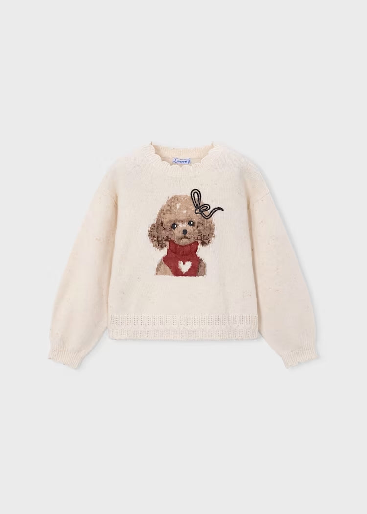 Maglione con cagnolina art.4.315-036 MAYORAL