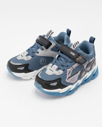 Scarpe ecopelle con luci e ruspa PRIMIGI