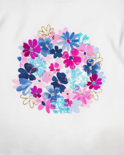 Completo con t-shirt e gonna in tulle