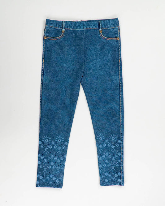 Leggings stampa jeans