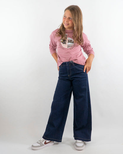Jeans scuro a gamba larga MAYORAL