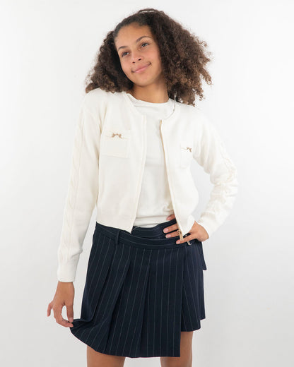 Cardigan corto con zip e taschine KOCCA