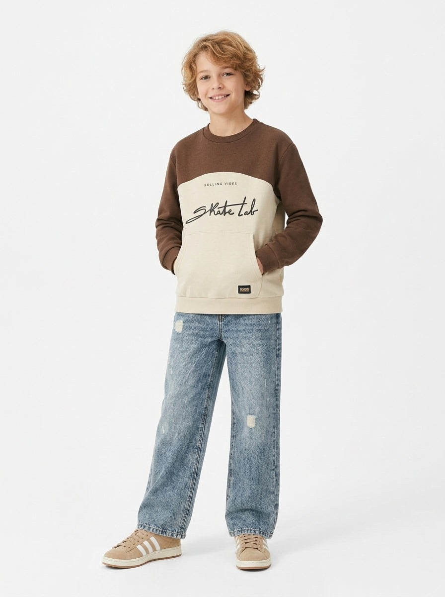 Jeans con finti strappi art.4.H663-7270 I DO