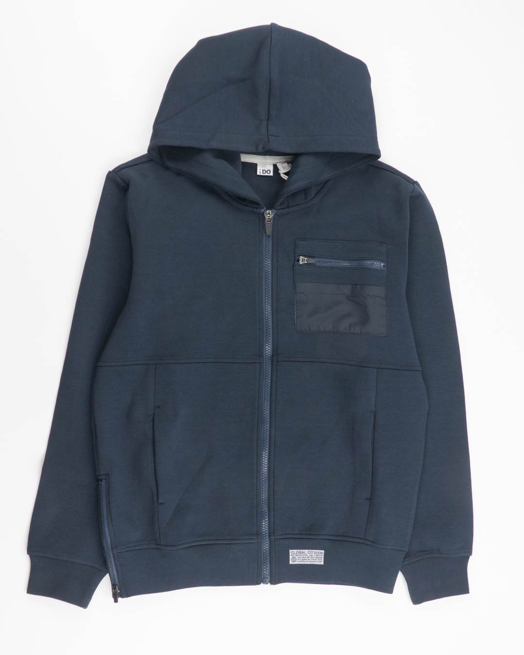 Felpa basica con zip e cappuccio I DO
