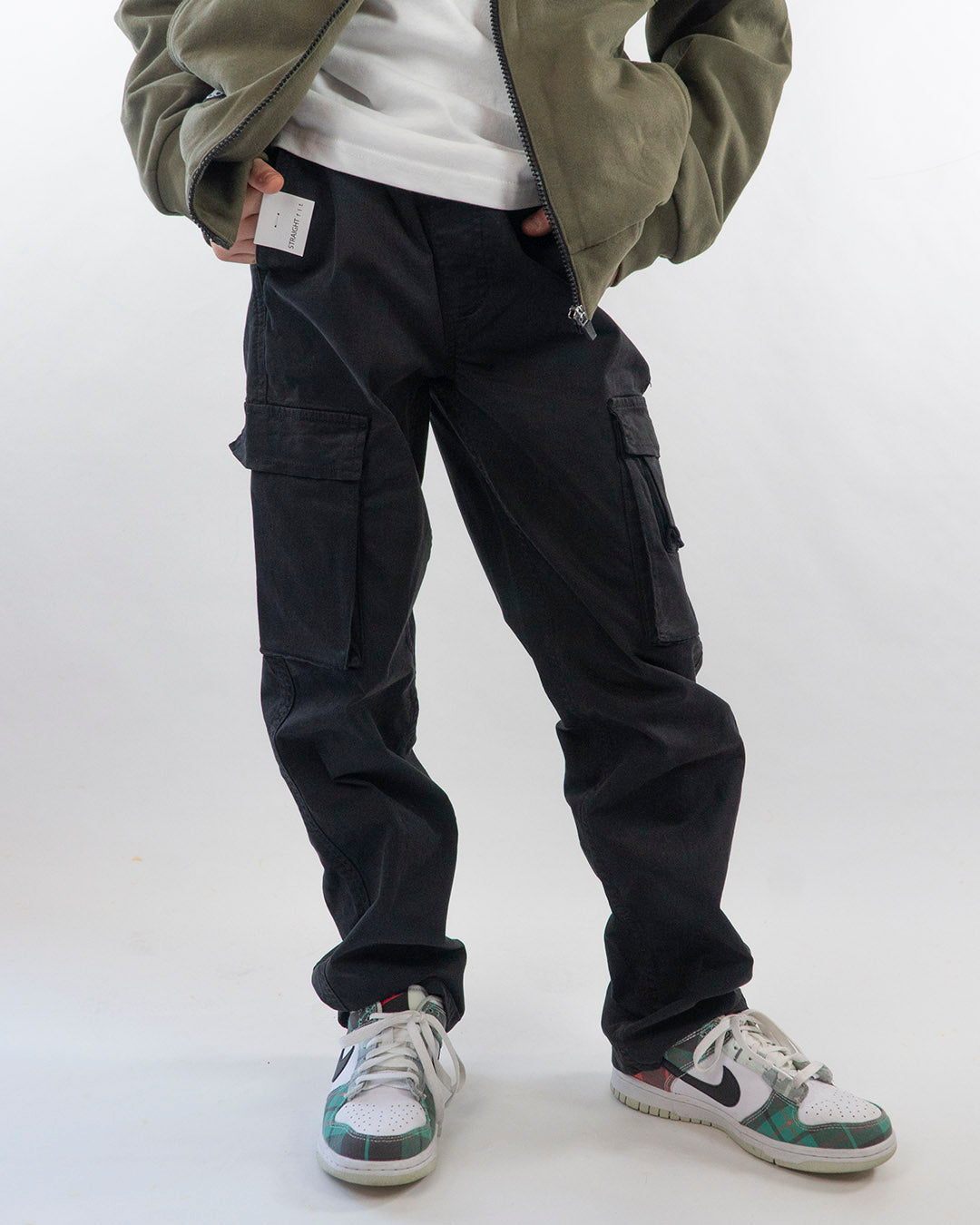 Pantaloni cargo con elastico in vita  I DO
