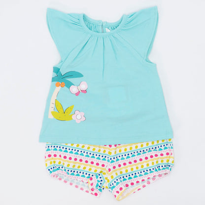 Completo 2 pezzi con short fantasia MAYORAL