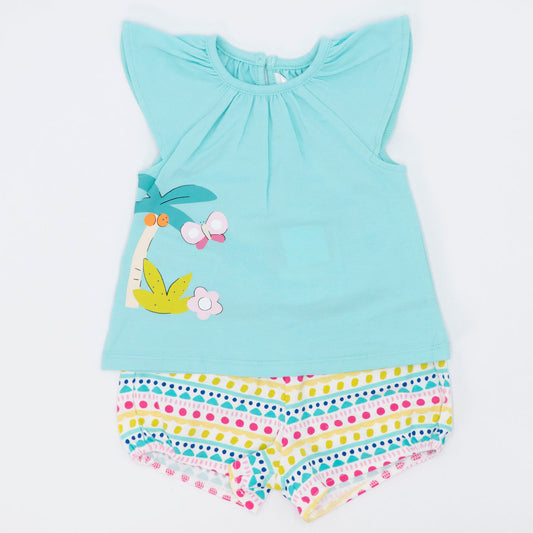 Completo 2 pezzi con short fantasia MAYORAL