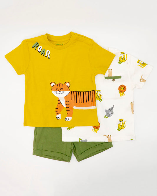 Completo 3 pezzi con animali  MAYORAL