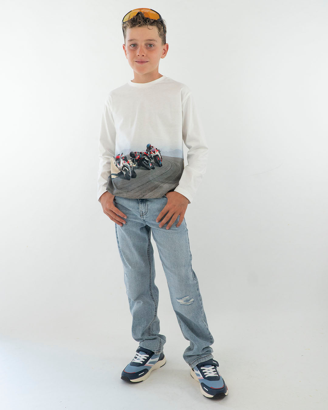 T-shirt manica lunga con motociclisti MAYORAL
