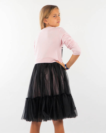 Abito con gonna in tulle
