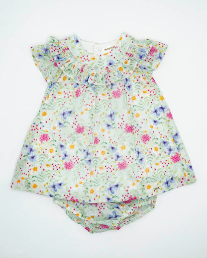 Abito con voillant e culotte