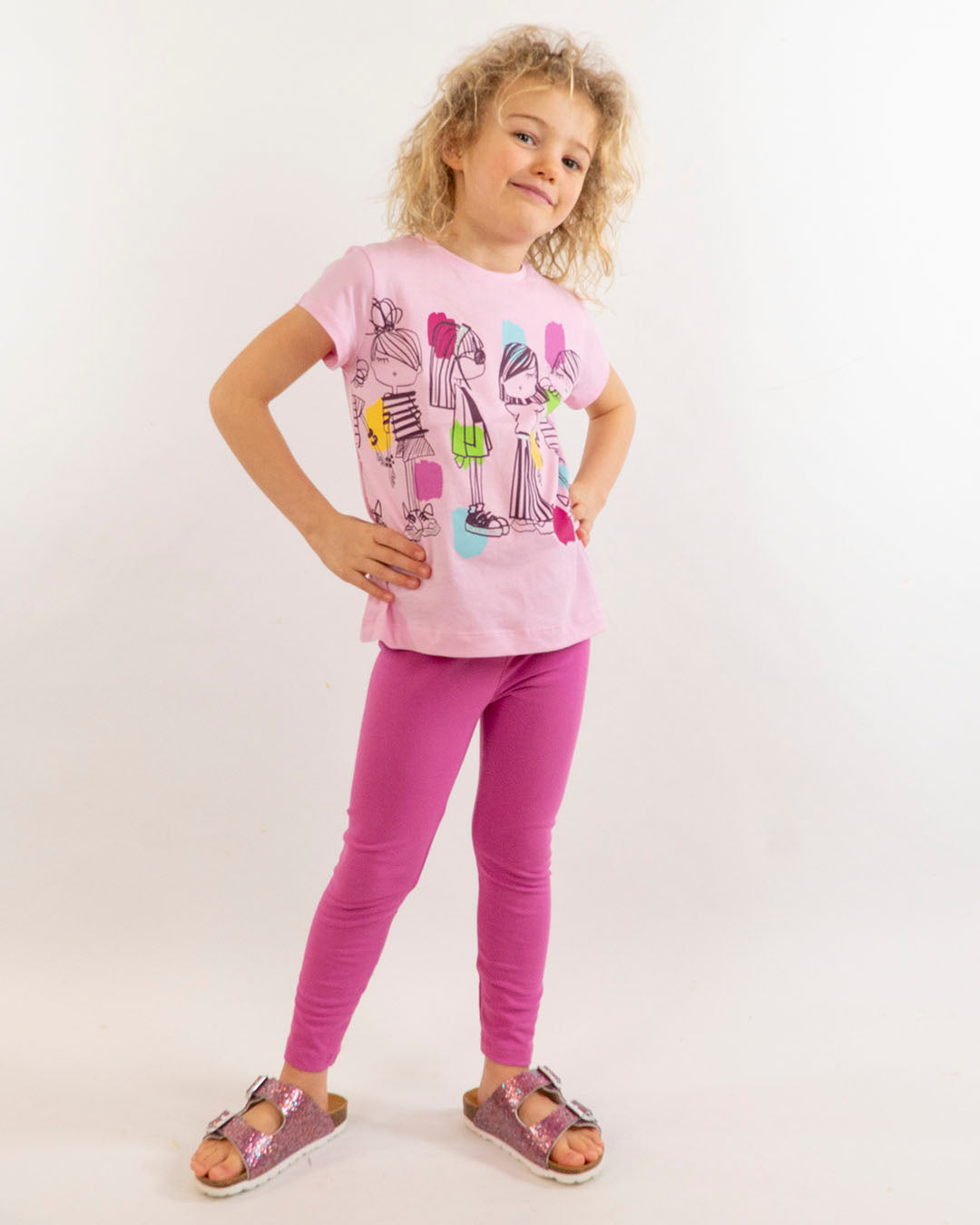 Completo stampa girls con leggings  MAYORAL